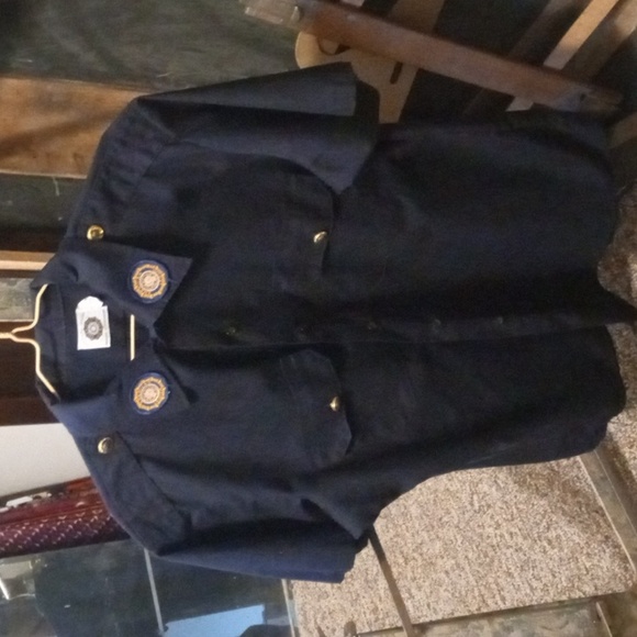 Vintage American Legion Official Shirt National Headquarters w/ALL buttons patch - Picture 1 of 6
